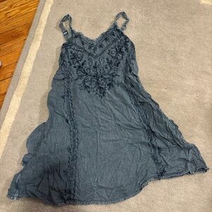 Jack by BB Dakota Denim Blue Smocked Dress